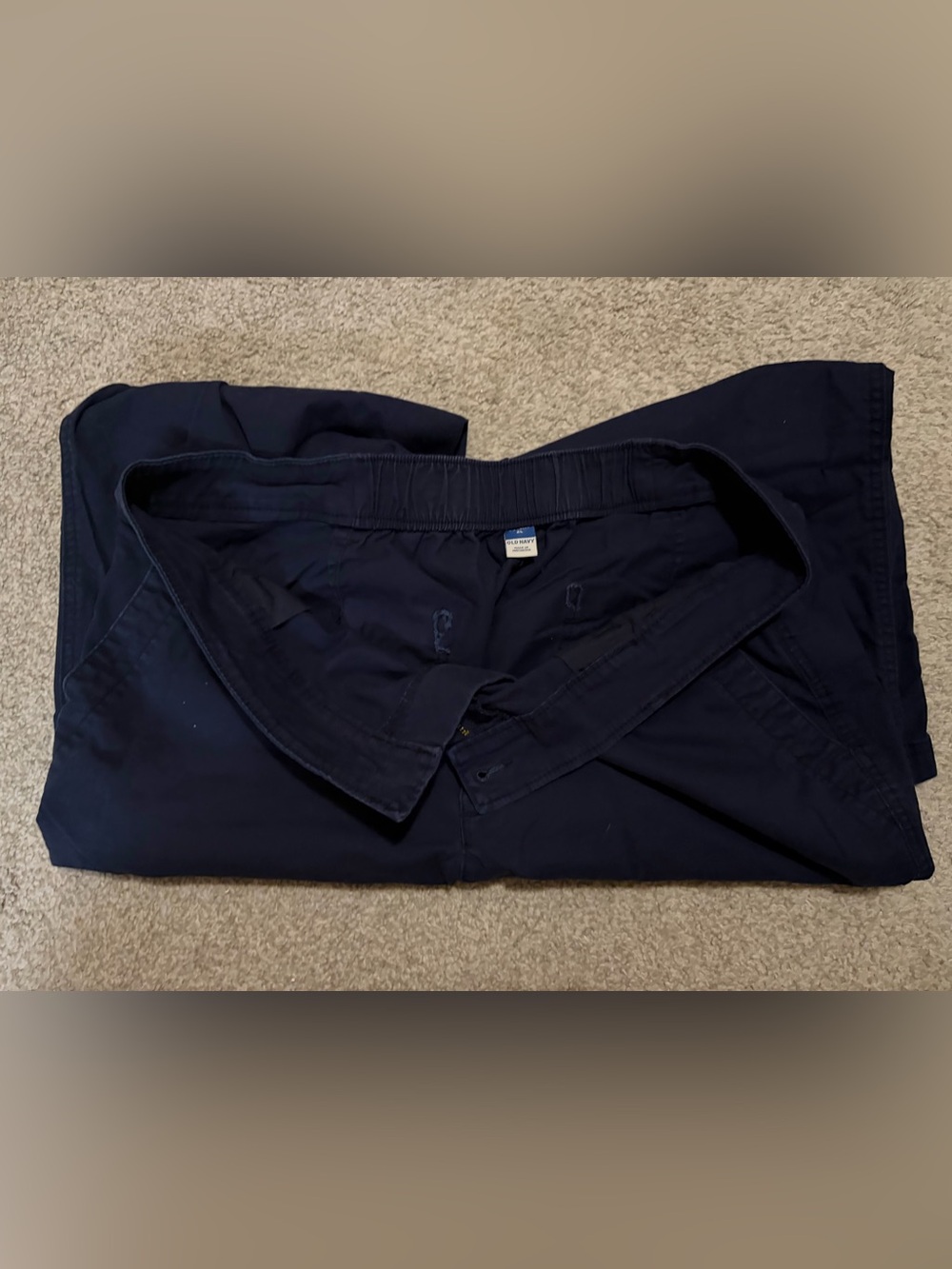Old Navy Women’s Navy Straight-Leg Chinos - Picture 3 of 8